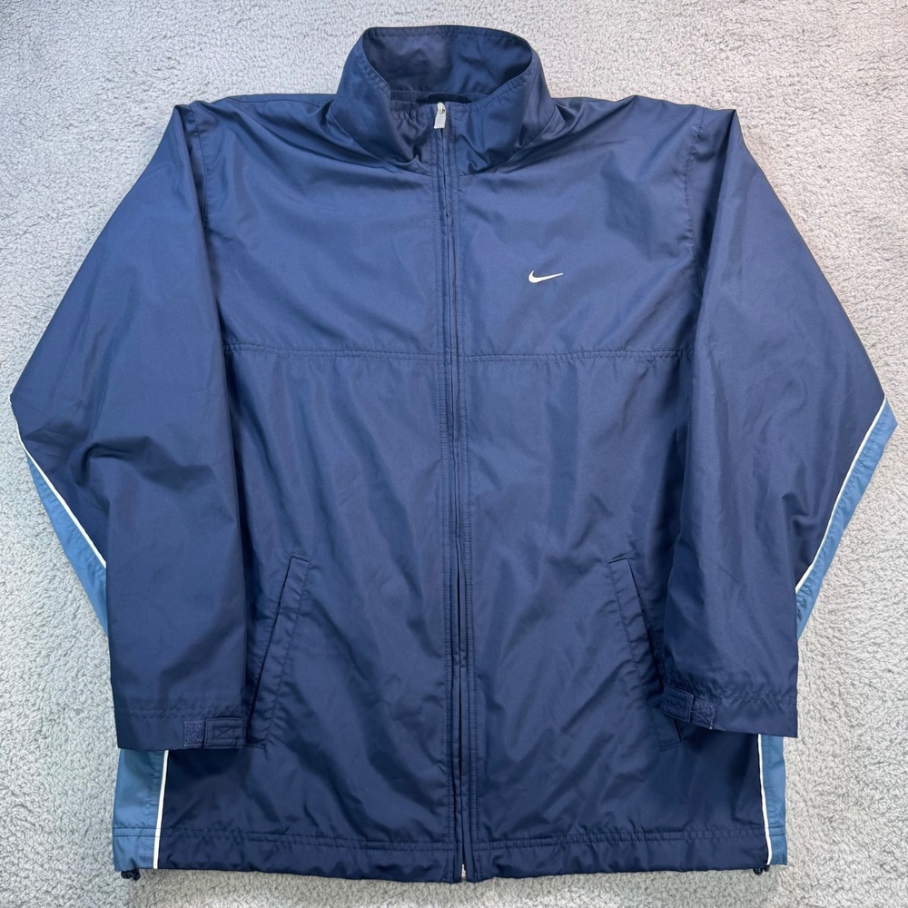Nike Men's Navy Blue Full Zip Lightweight Track Jacket Size Large
